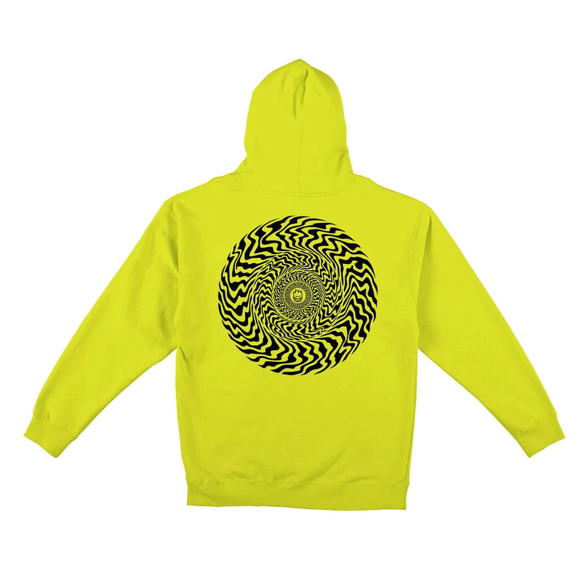 SPITFIRE WHEELS SWIRLED CLASSIC HOODIE - SAFETY YELLOW/BLACK