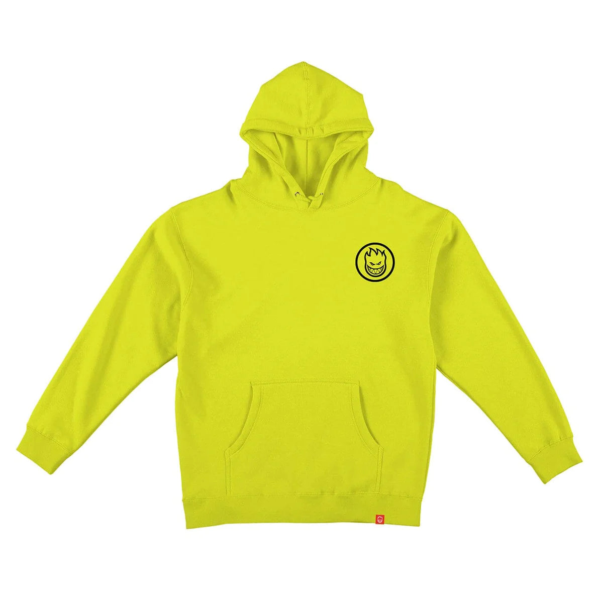 SPITFIRE WHEELS SWIRLED CLASSIC HOODIE - SAFETY YELLOW/BLACK