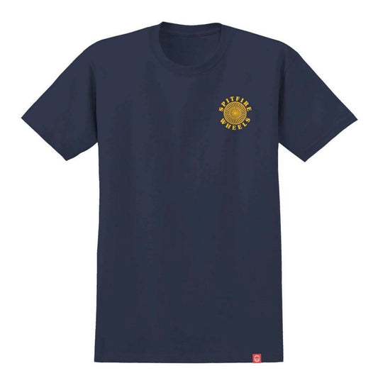 SPITFIRE WHEELS OG CLASSIC T-SHIRT - NAVY/GOLD