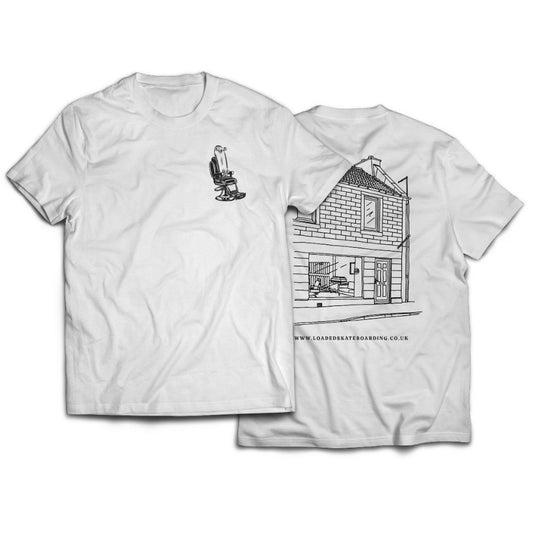 LOADED SKATEBOARDING SHOP T-SHIRT - WHITE