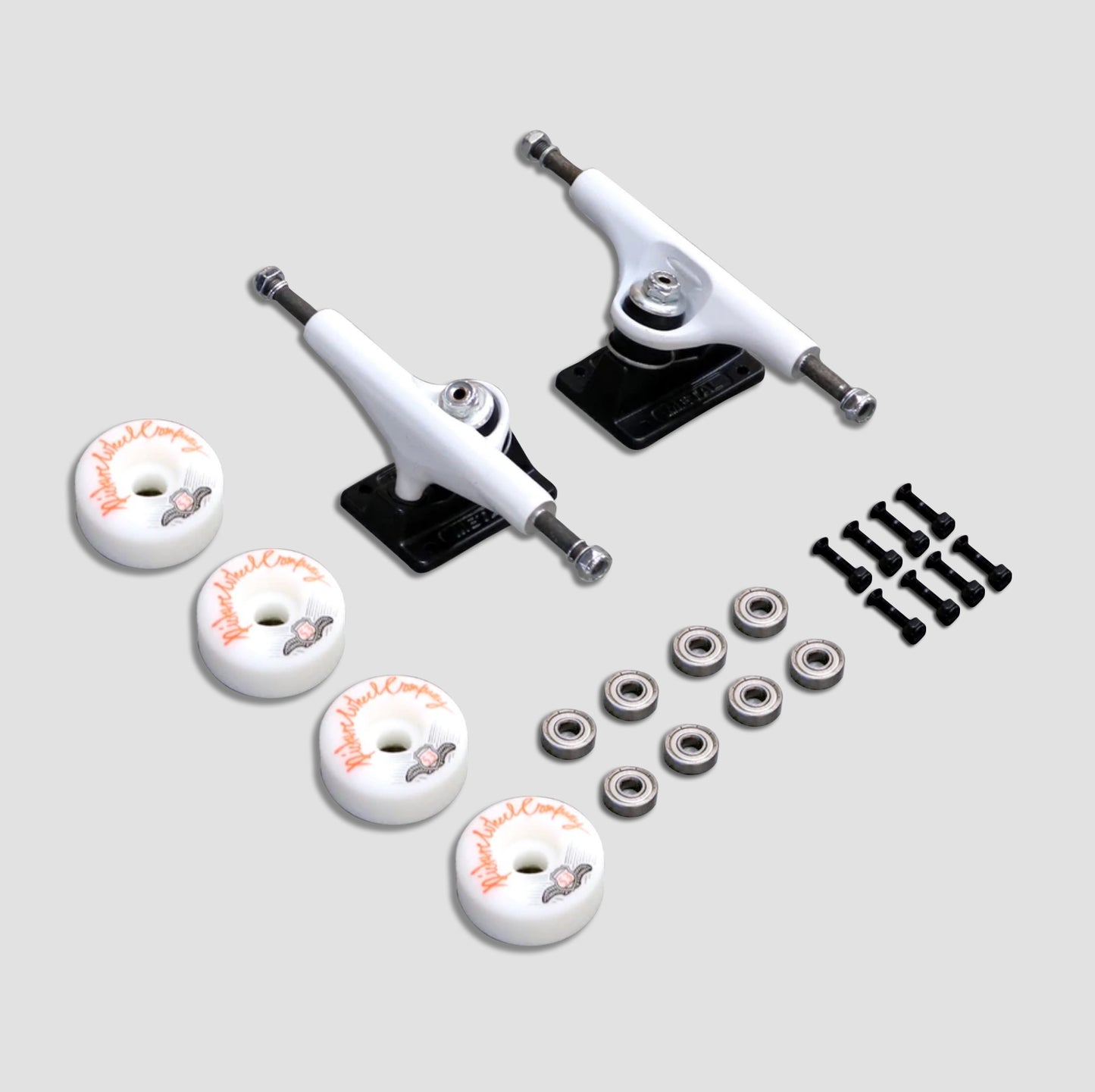 PICTURE WHEEL COMPANY UNDERCARRIAGE KIT 5.25" (7.75"- 8.25") WHITE/BLACK 53MM